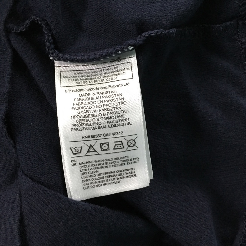 Adidas Black Short Sleeve Shirt Youth Size XL -M1 - Picture 6 of 7